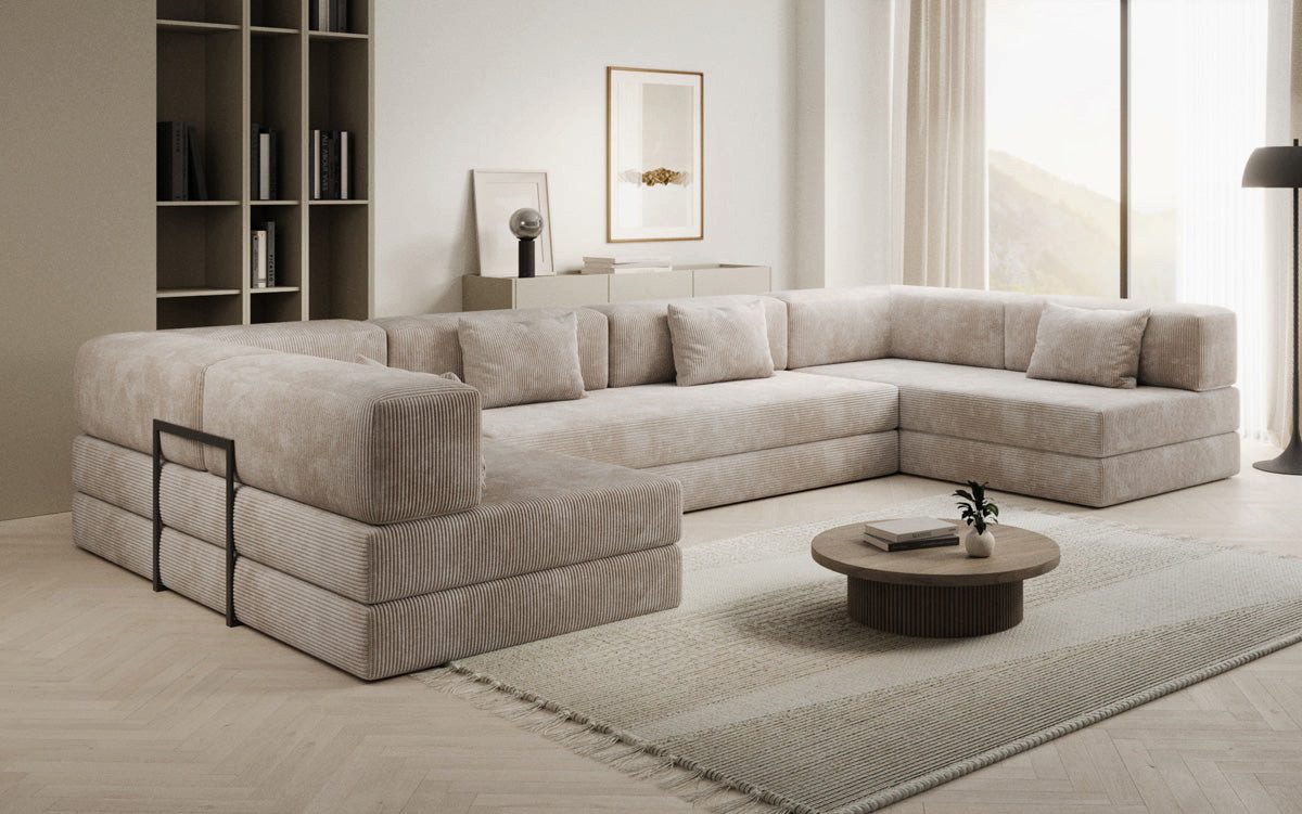 Luxusbetten24 Sofa Designer Sofa Lazy U, günstig online kaufen