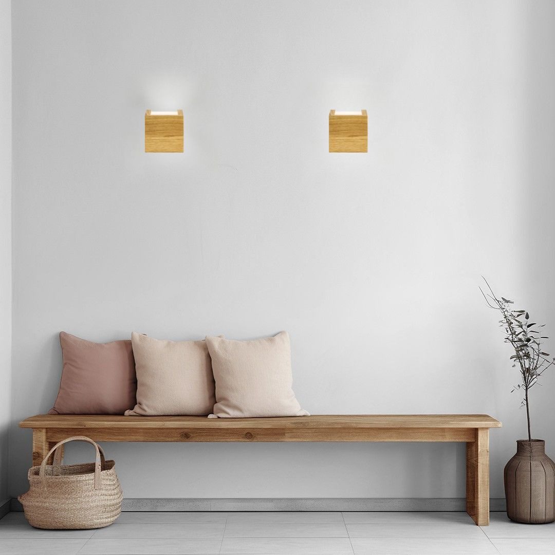 HerzBlut LED Wandleuchte Amon LED Deckenleuchte Wandleuchte Up&Down Beleuchtung dimmbar, LED wechselbar