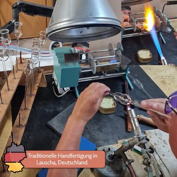 Lauschaer Glas Massagegerät Schröpfglas Schröpfgläser mit Saugball in vielen Größen aus Glas, 3-tlg.