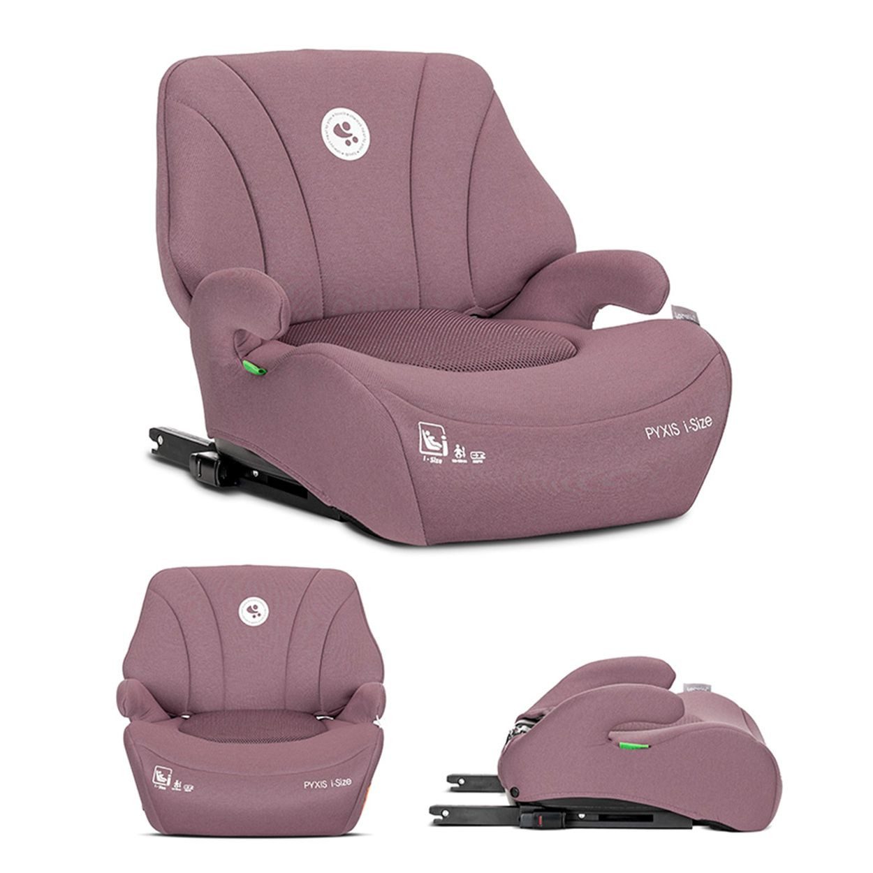 Lorelli Kindersitzerhöhung Sitzerhöhung Pyxis Isofix, ab: 6, bis: 12, 125-150 cm Rückenlehne abnehmbar EPS