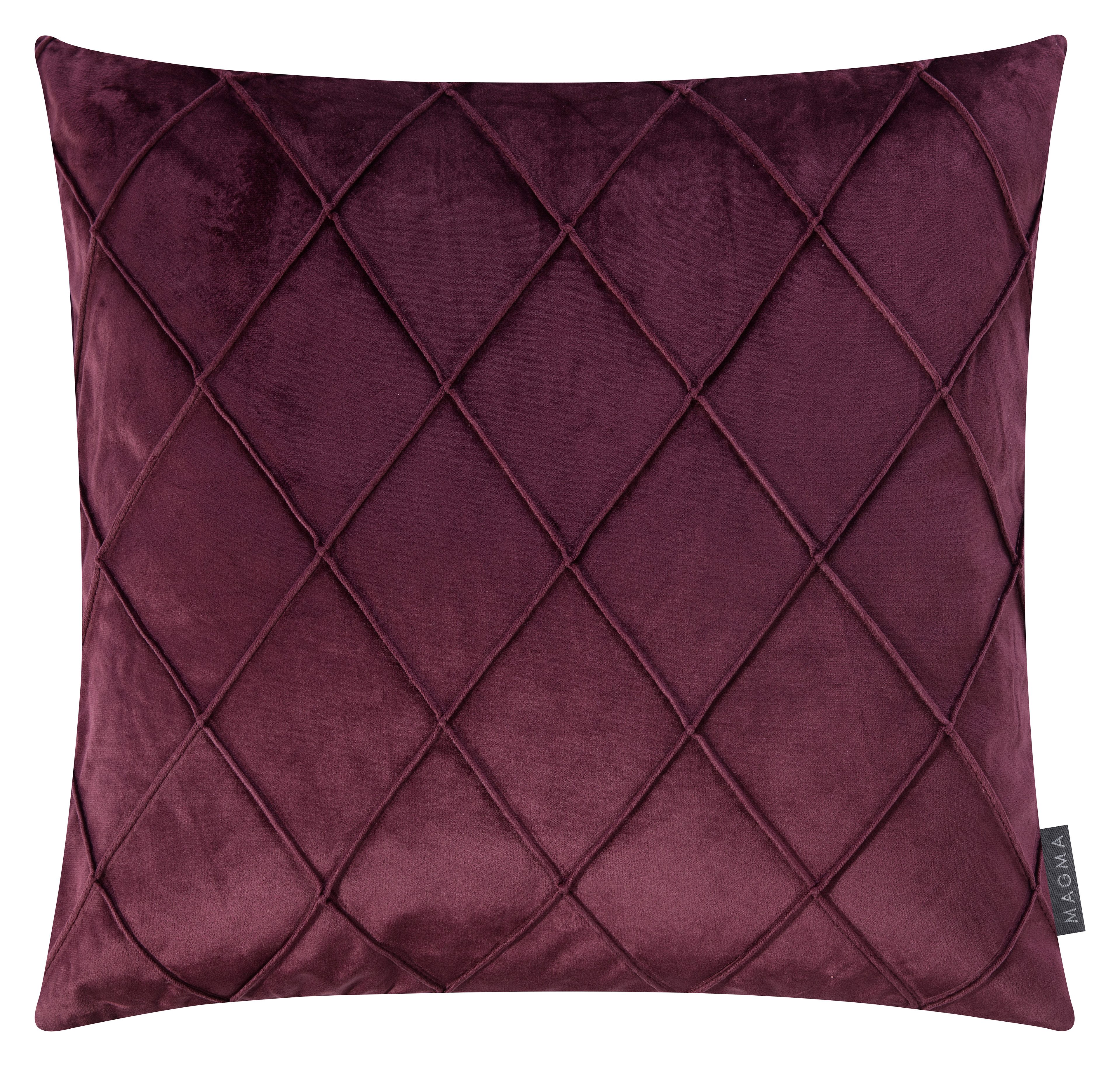 Magma Heimtex Dekokissen NOBLESS, 50x50cm, Kissenhülle, Rauten-Steppung, modern, luxuriösen Look