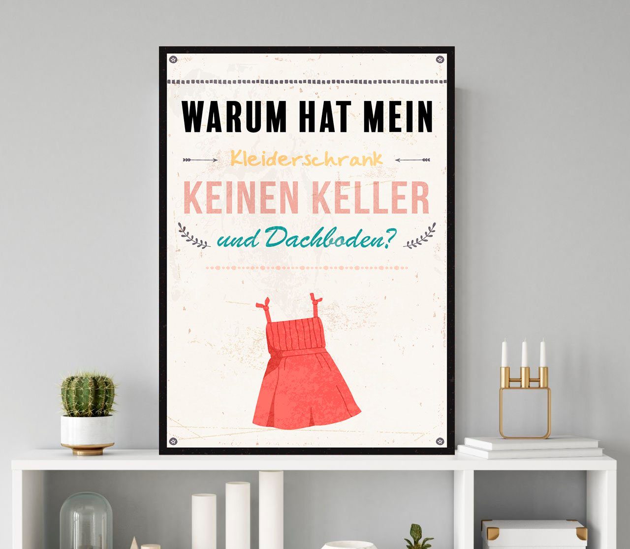 Metallbild Kleiderschrank