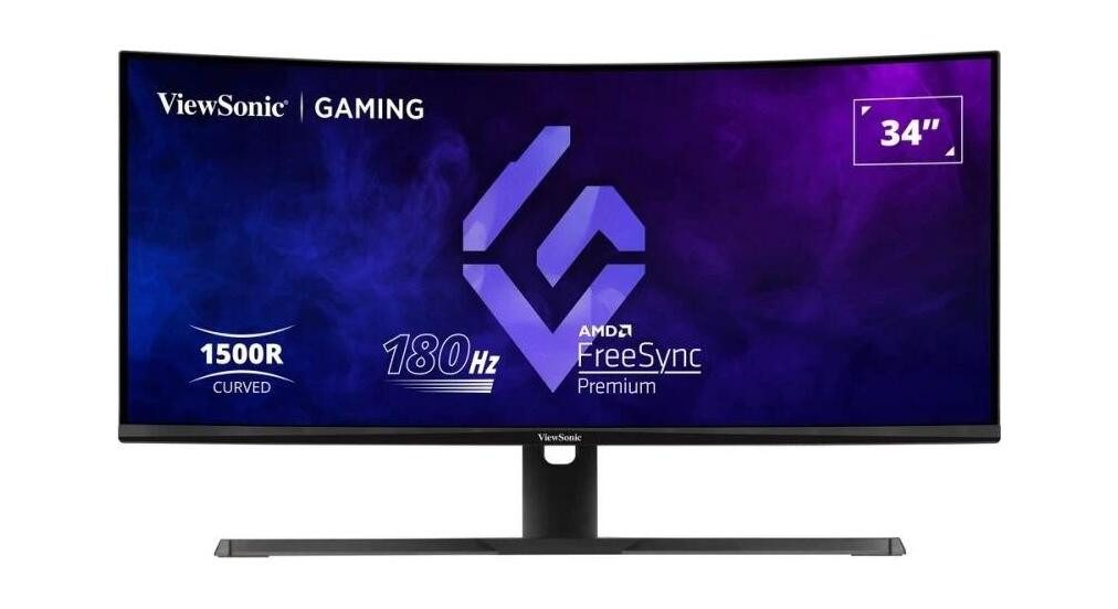 Viewsonic ViewSonic VX3418-2KPC Curved-Gaming-OLED-Monitor (3440 x 1440, 1 ms Reaktionszeit, 180 Hz)