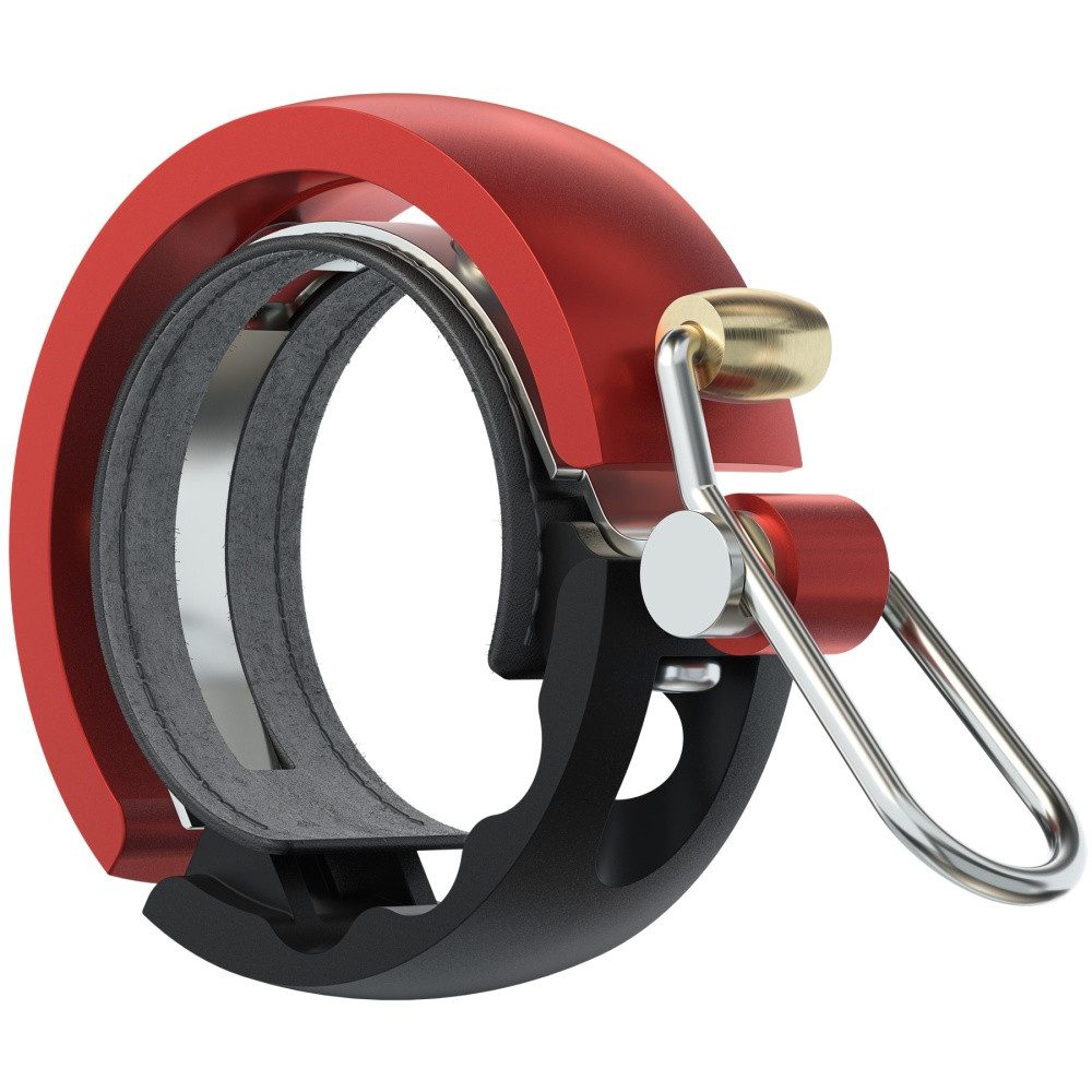 Knog Fahrradklingel Knog Oi Luxe Large black/red, 23.8-31.8mm