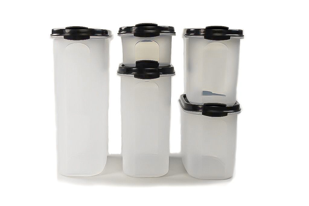 TUPPERWARE Vorratsdose Eidgenossen 2,3L+1,7L+1,1L (2) +500ml + SPÜLTUCH