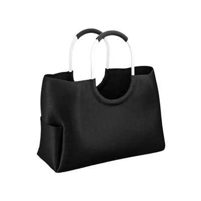 LOMOS Einkaufskorb »LOMOS Einkaufstasche aus wasserabweisendem Kunststoff in schwarz, Größe L«