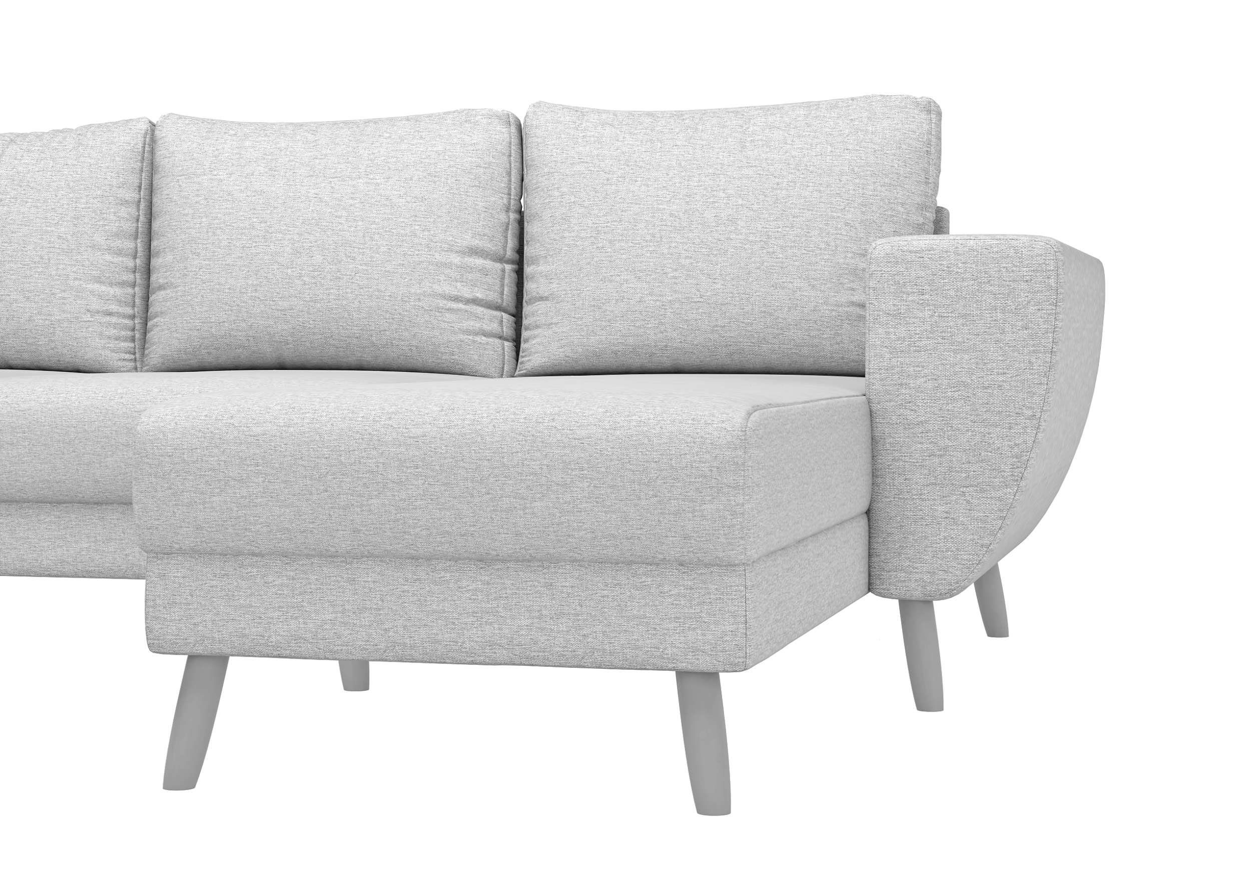 Sofa, mit rechts stellbar, Wohnlandschaft Raum Design, Modern Stylefy frei U-Form, bestellbar, Wellenfederung mane Apollo, oder links im