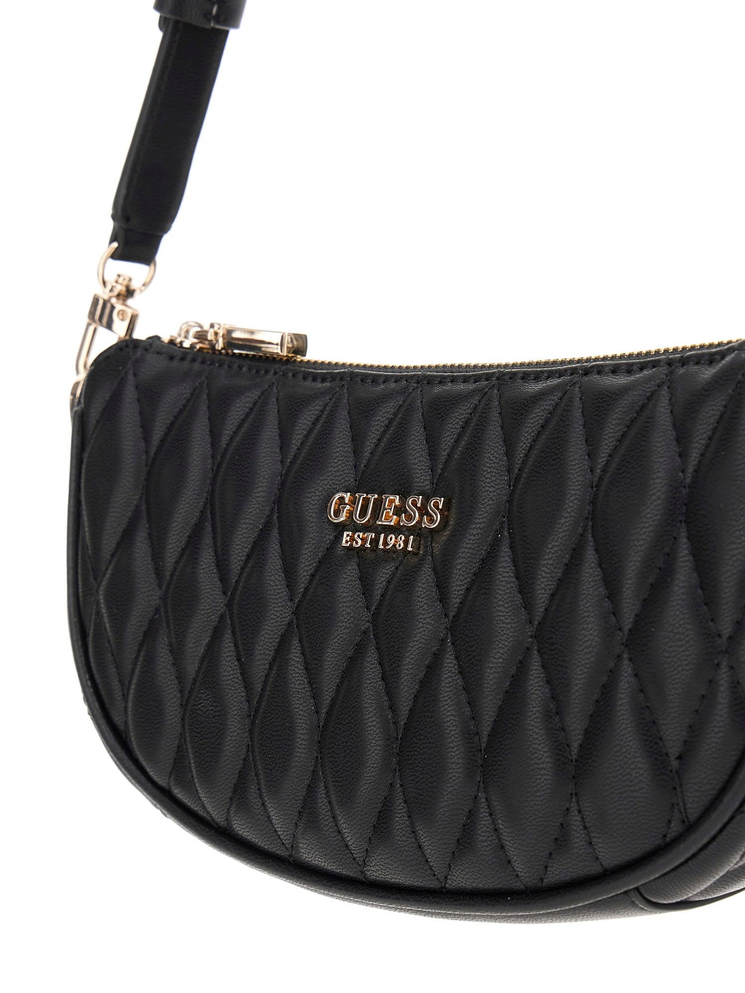 Guess Umhängetasche HWQG8122720 VALLA MINI TOP ZIP SHLDR BAG Woman Schultertasche (Stück, 1), Logoschriftzug