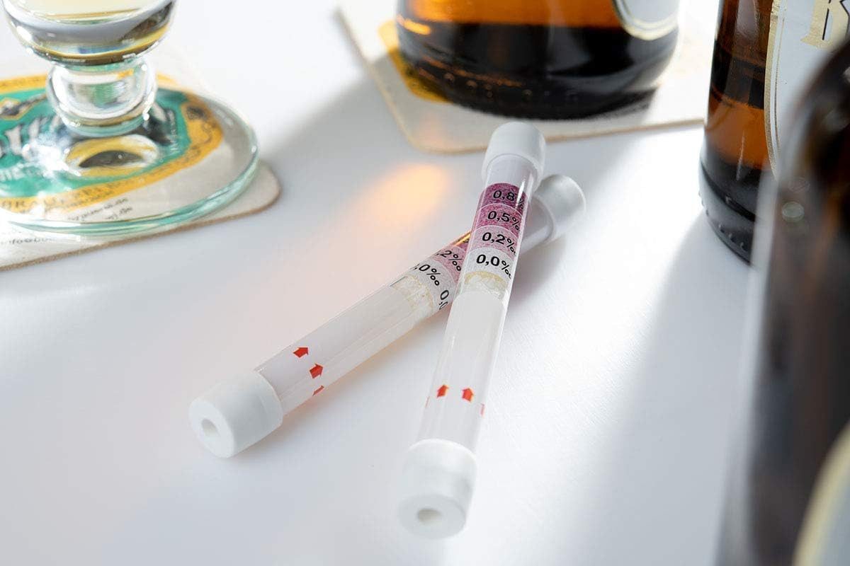 One+Step Alkohol-Teststreifen mit 4 Messbereichen - Einweg Alkoholmessgerät, 4-St.