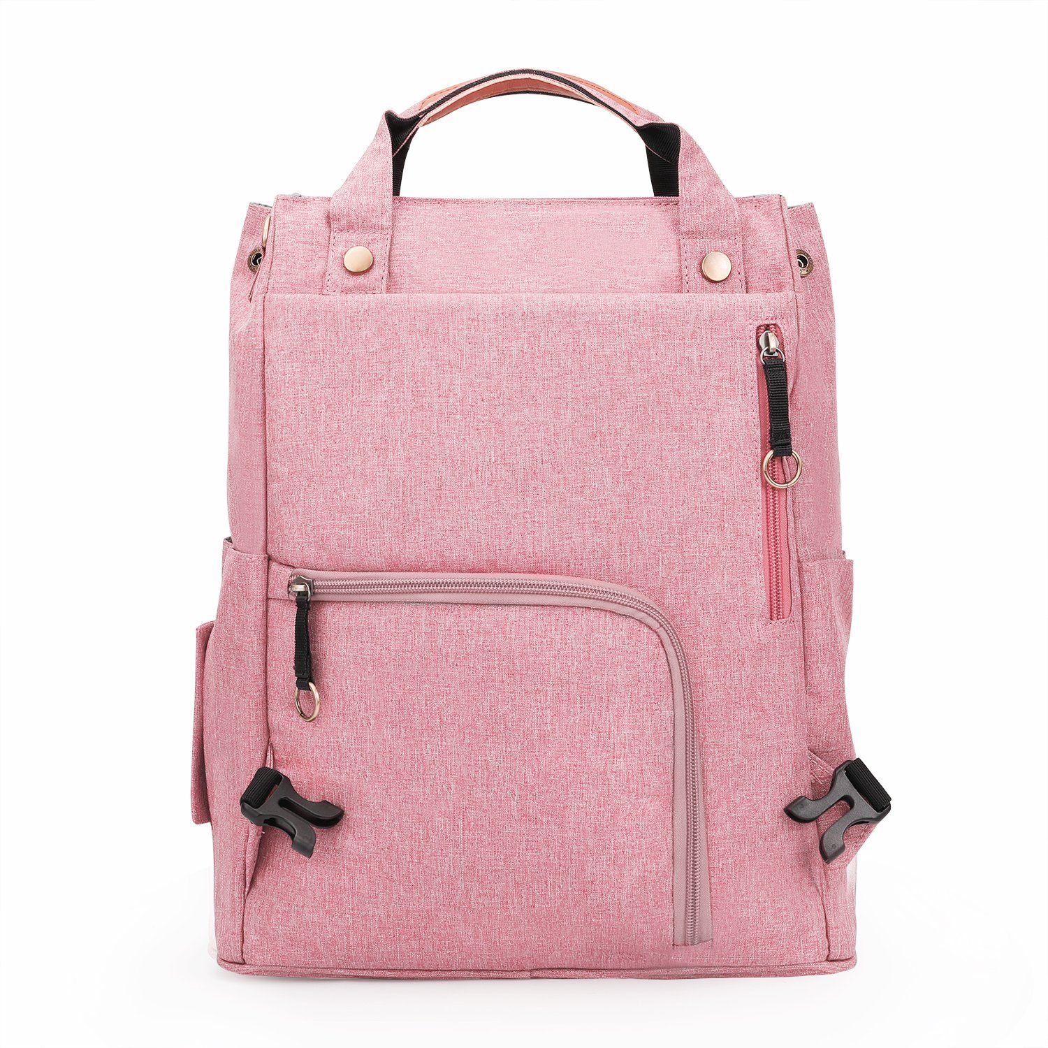 Kinderwagengurte Multifunktions-Babytaschen Schnullerhalter mit Rucksack Babytasche, REDOM wasserabweisend tragbarer Wickeltasche (Windeln Pink Kapazität), Flaschenhalter, Große mobiler Rucksack Tasche Milchfläsche Wickelrucksack mit Wickelauflage Babyflasche Baby Multifunktional, Wickelrucksack,