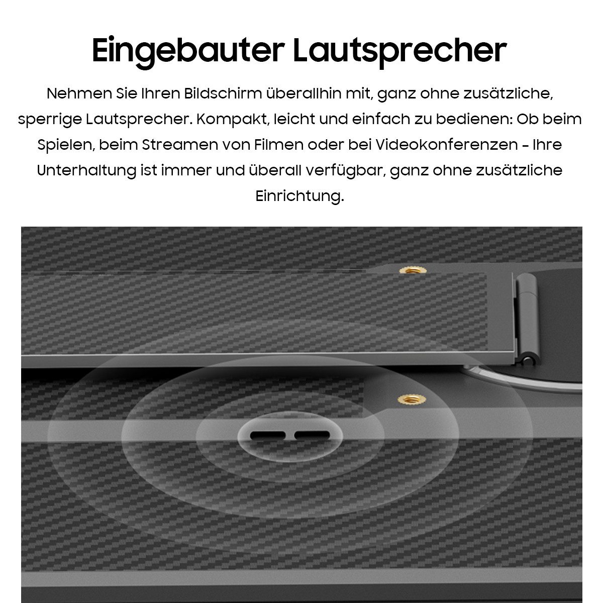 blackview 23,8 Zoll 1080P FHD 100Hz Laptop Bildschirm Erweiterung, Table 10 IPS Portabler Monitor (41,5 cm/16.1 ", 1920x1200 px, Full HD, 100 Hz, IPS, Plug-and-Play mit Windows, Mac, Android – inklusive 80W Laptop-Ladung)