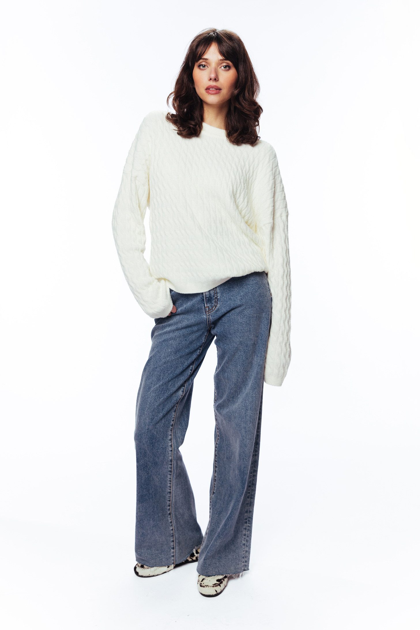 Catwalk Junkie Strickpullover Relaxed fit soft cable knit