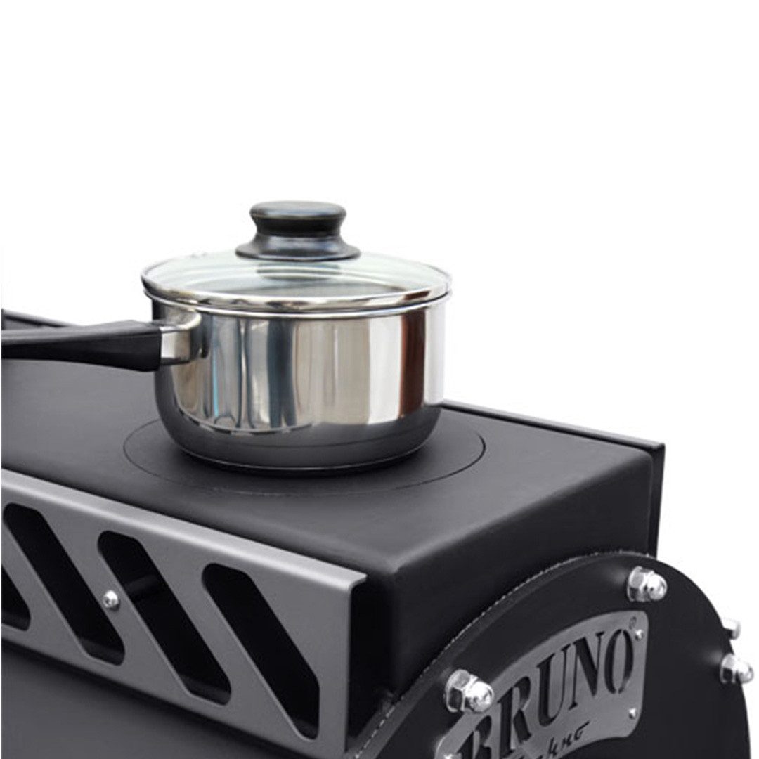 Bruno Kaminofen Bruno® Werkstattofen Techno schwarz 15 kW Stahl A, 15 kW