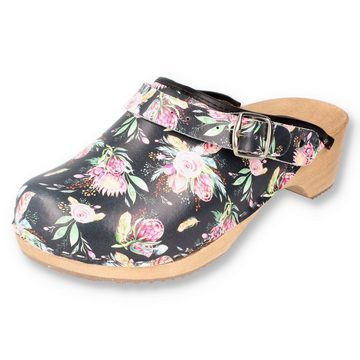 Cloque geschlossene Clogs Blumenmotive Clog Outdoor & Garten