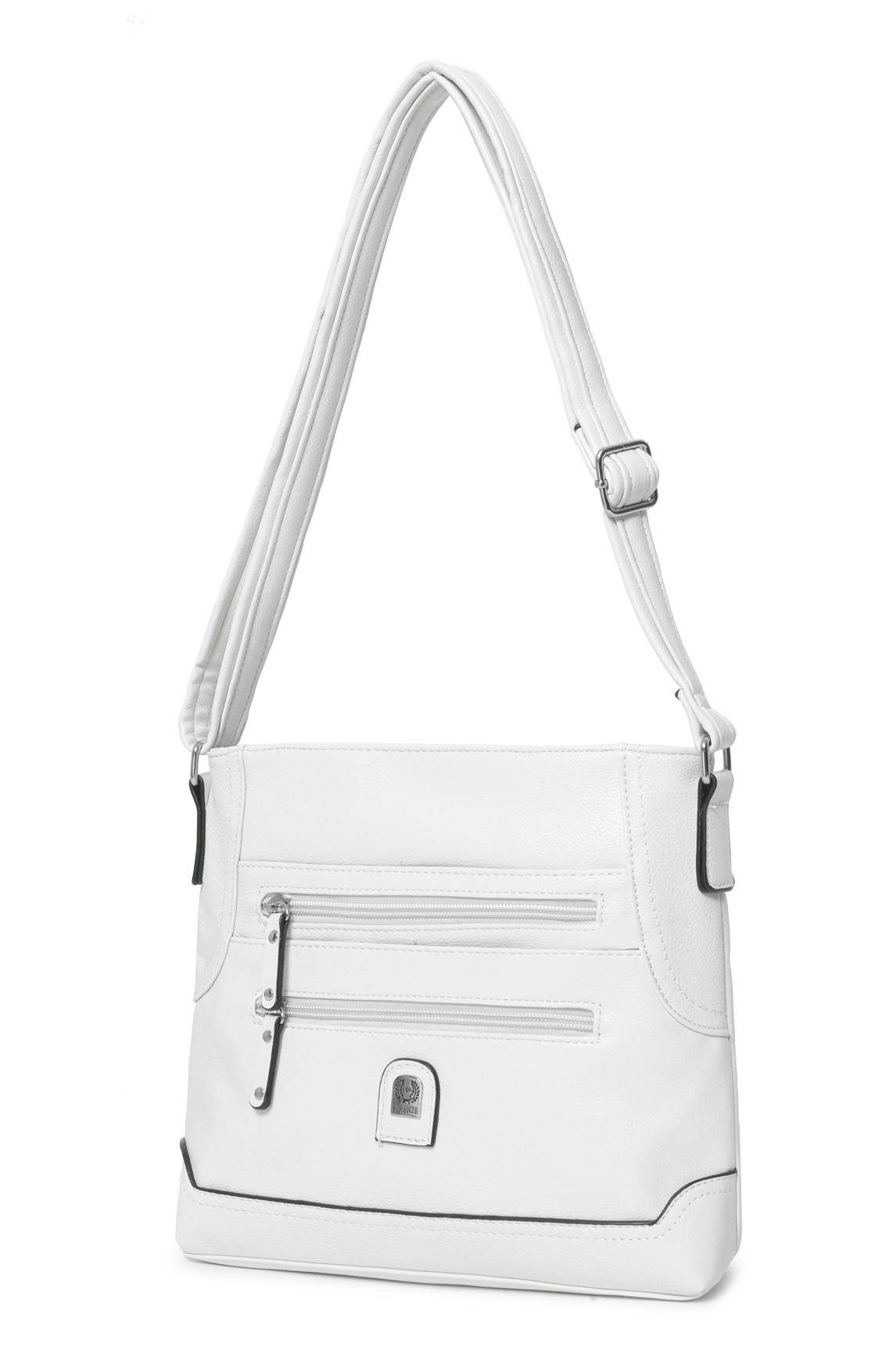 ITALYSHOP24 Schultertasche Damen Tasche Umhängetasche CrossBody Schultertas günstig online kaufen