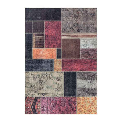 Teppich Waschbarer Teppich Federico Multicolor, Teppich Boss, Läufer, Höhe: 0.7 mm