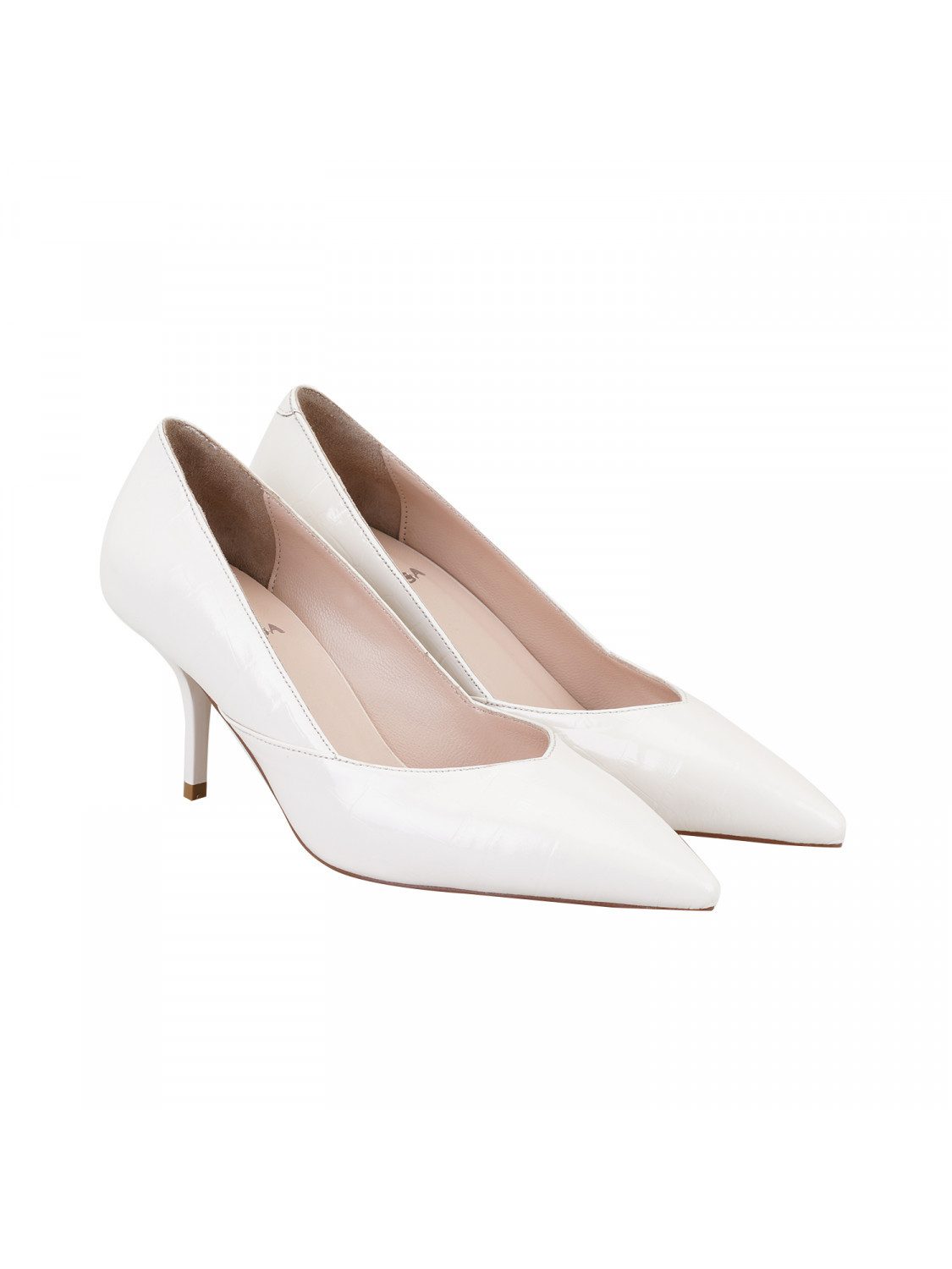 Desa Damen-Lederpumps im klassischen Stil – Kegelabsatz, atmungsaktiv Pumps günstig online kaufen