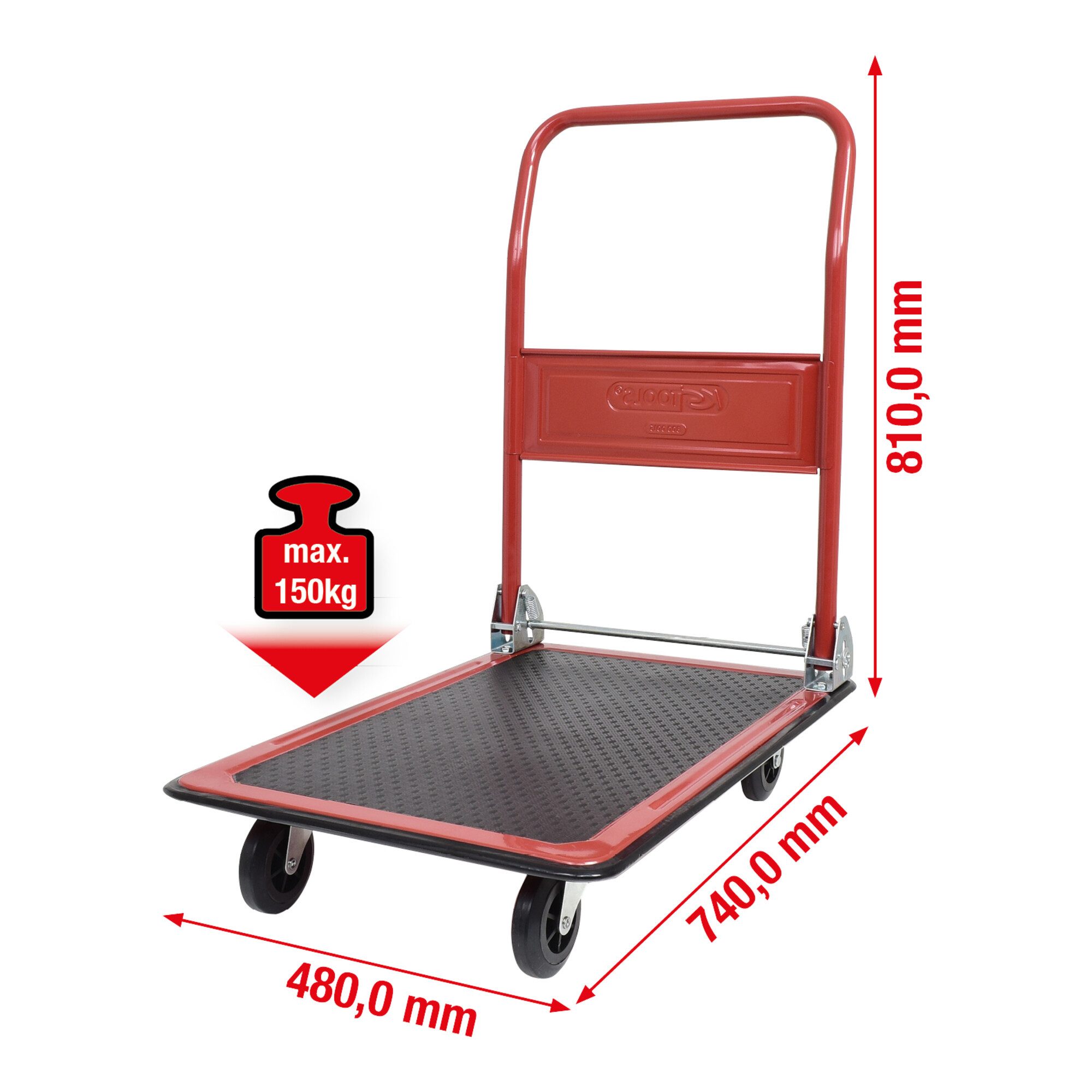 KS Tools Transportwagen KS Tools Plattformwagen für Lager und Werkstatt, 150kg