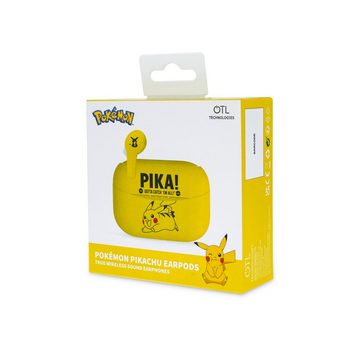 OTL Bluetooth-Kopfhörer V5.0 für Kinder Pokemon Pikachu mit Ladebox Bluetooth-Kopfhörer (True Wireless, Leichtes Gewicht)