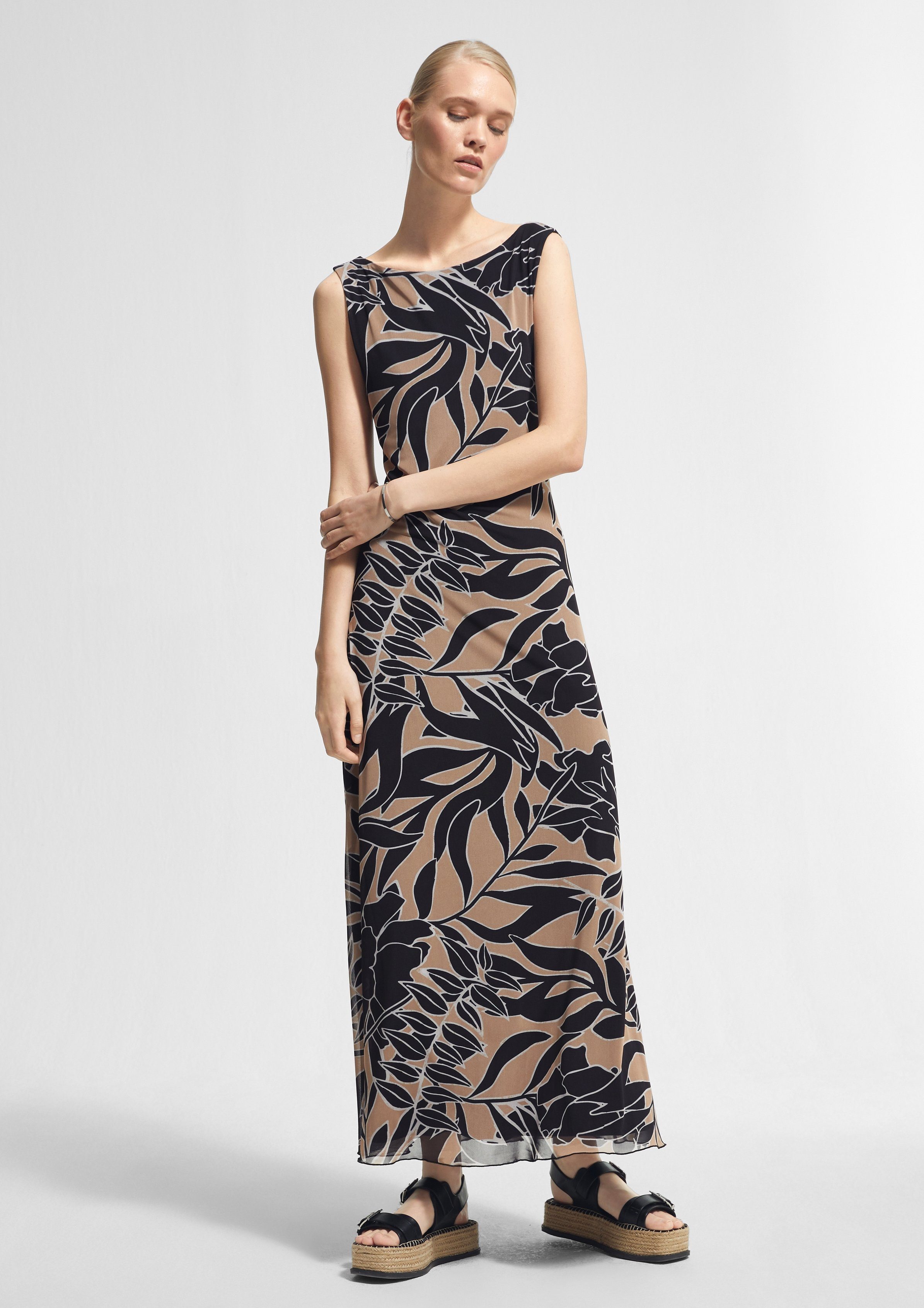Comma Maxikleid »Bedrucktes Kleid aus Mesh« kaufen | OTTO