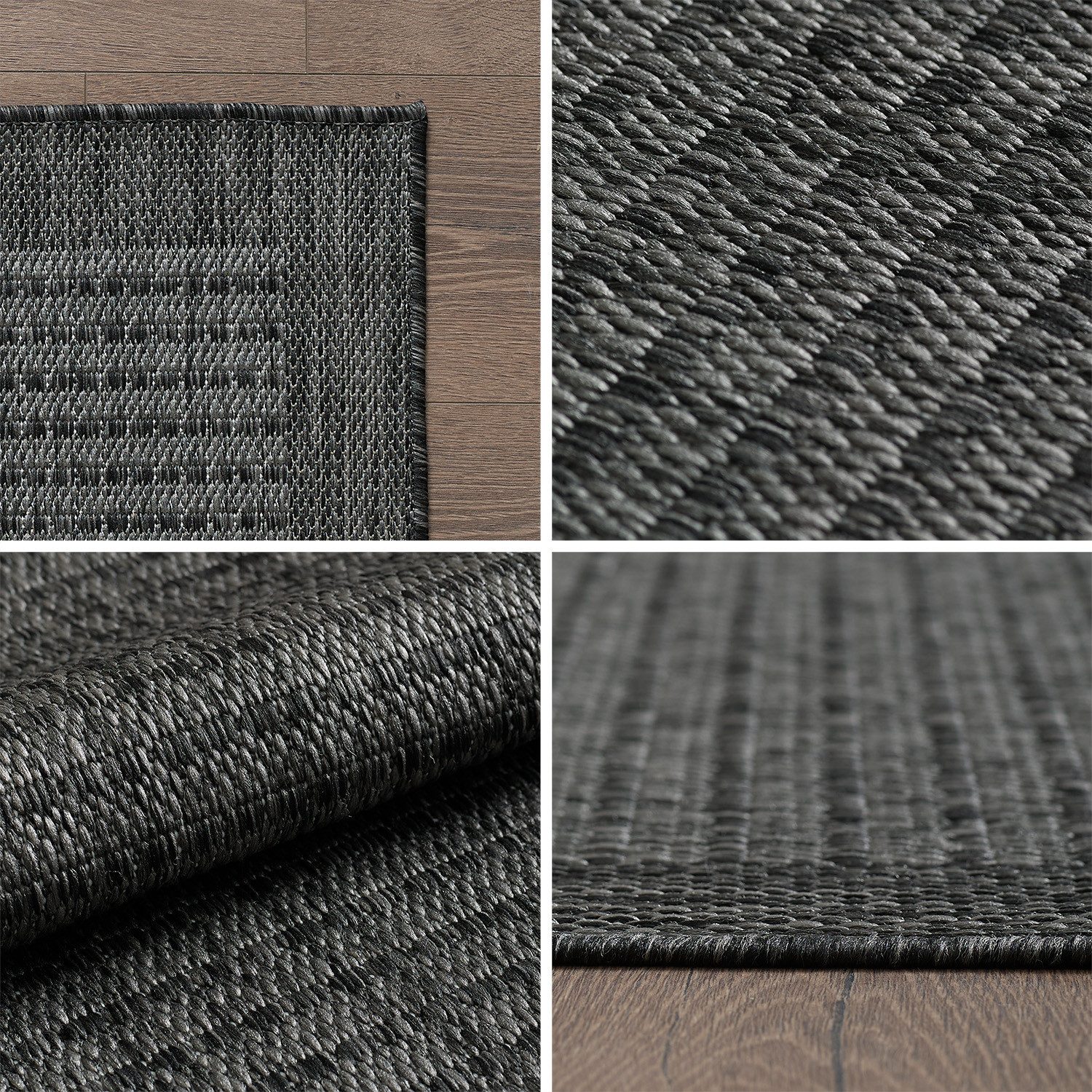 Ayyildiz Teppiche Outdoorteppich GIZA 1410, rund, Höhe: 3 mm, In- und Outdoor, Wetterfest, Wasserabweisend, robust