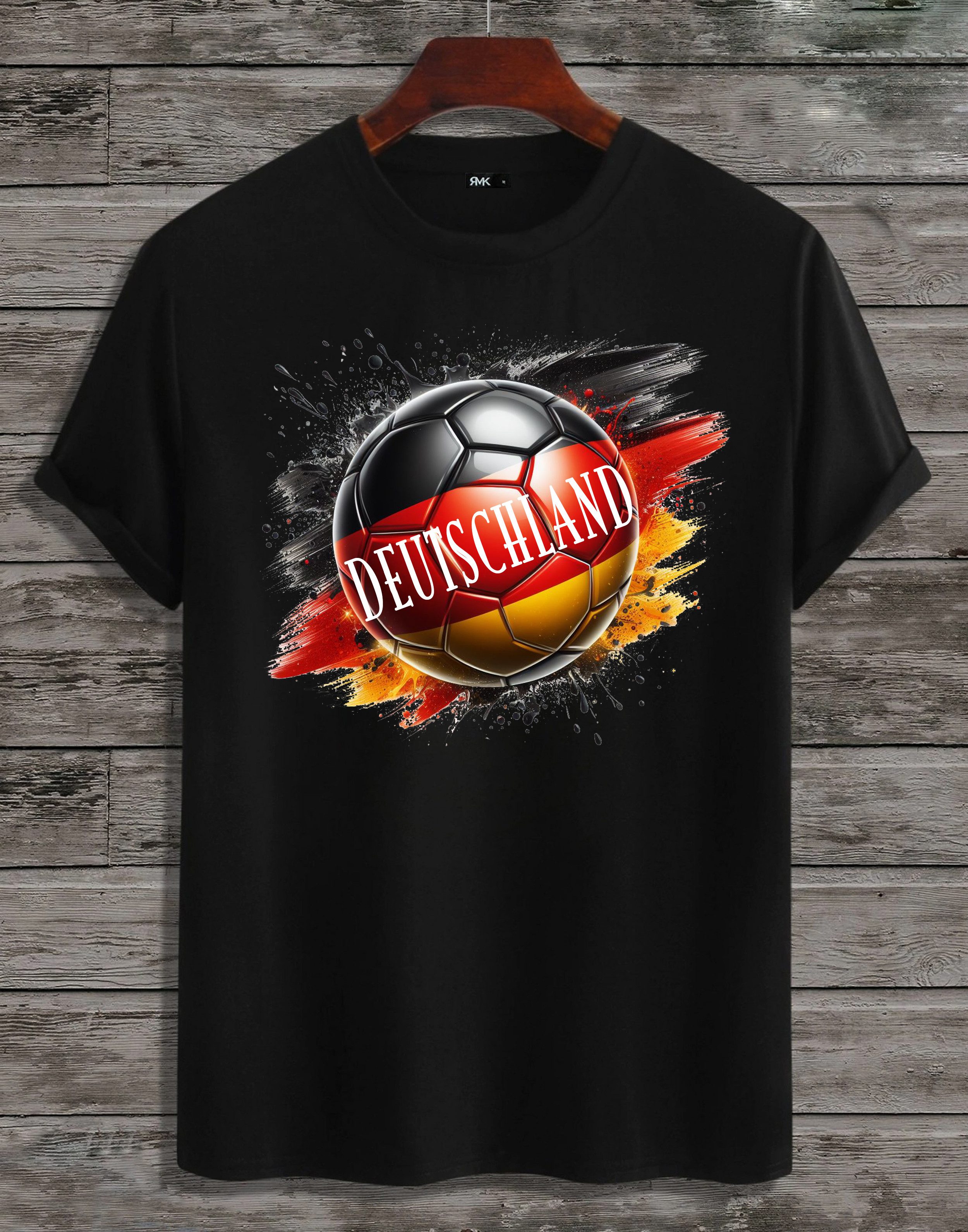 RMK T-Shirt Herren Shirt Trikot Fan Fußball Deutschland Germany EM WM aus Baumwolle