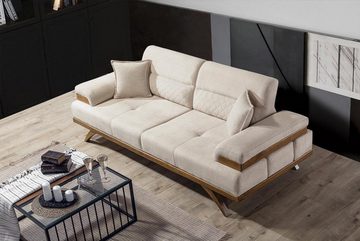JVmoebel Wohnzimmer-Set Garnitur Sofagarnitur 3+3+1 Sitzer Couchtisch Gruppe Sofa Sofa 4tlg., (4-St., 2x Sofa, Sessel, Couchtisch), Made in Europa