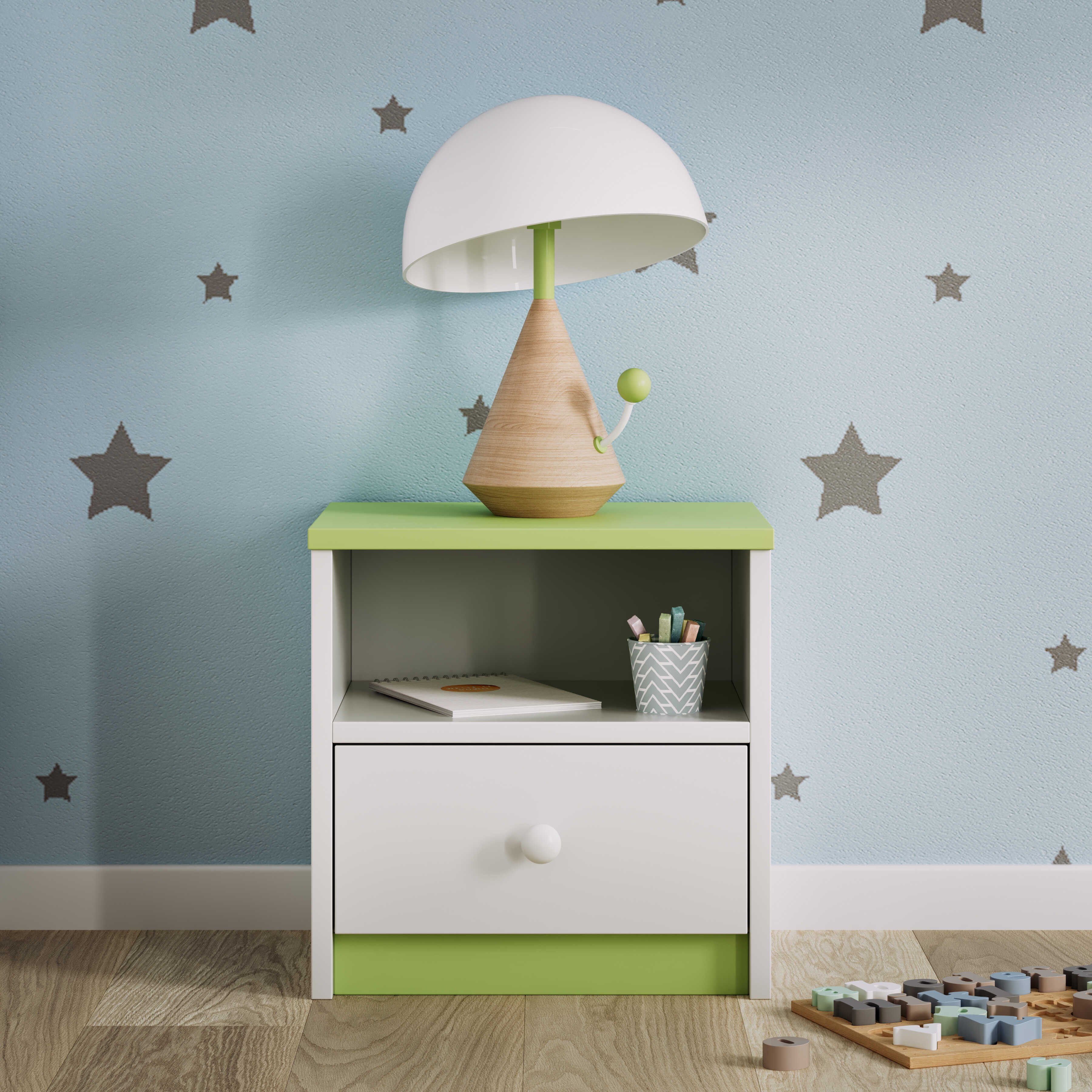 Bjird Nachttisch Babydream (mit Schließfach), 40x40x30 günstig online kaufen