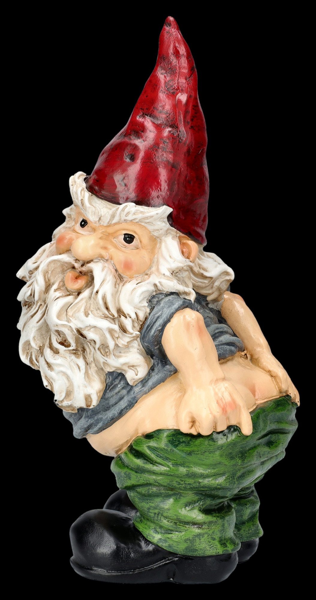 Figuren Shop GmbH Gartenzwerg Gartenzwerge 3er Set - Ungezogene Zwerge - Gartenfigur Dekoration Deko