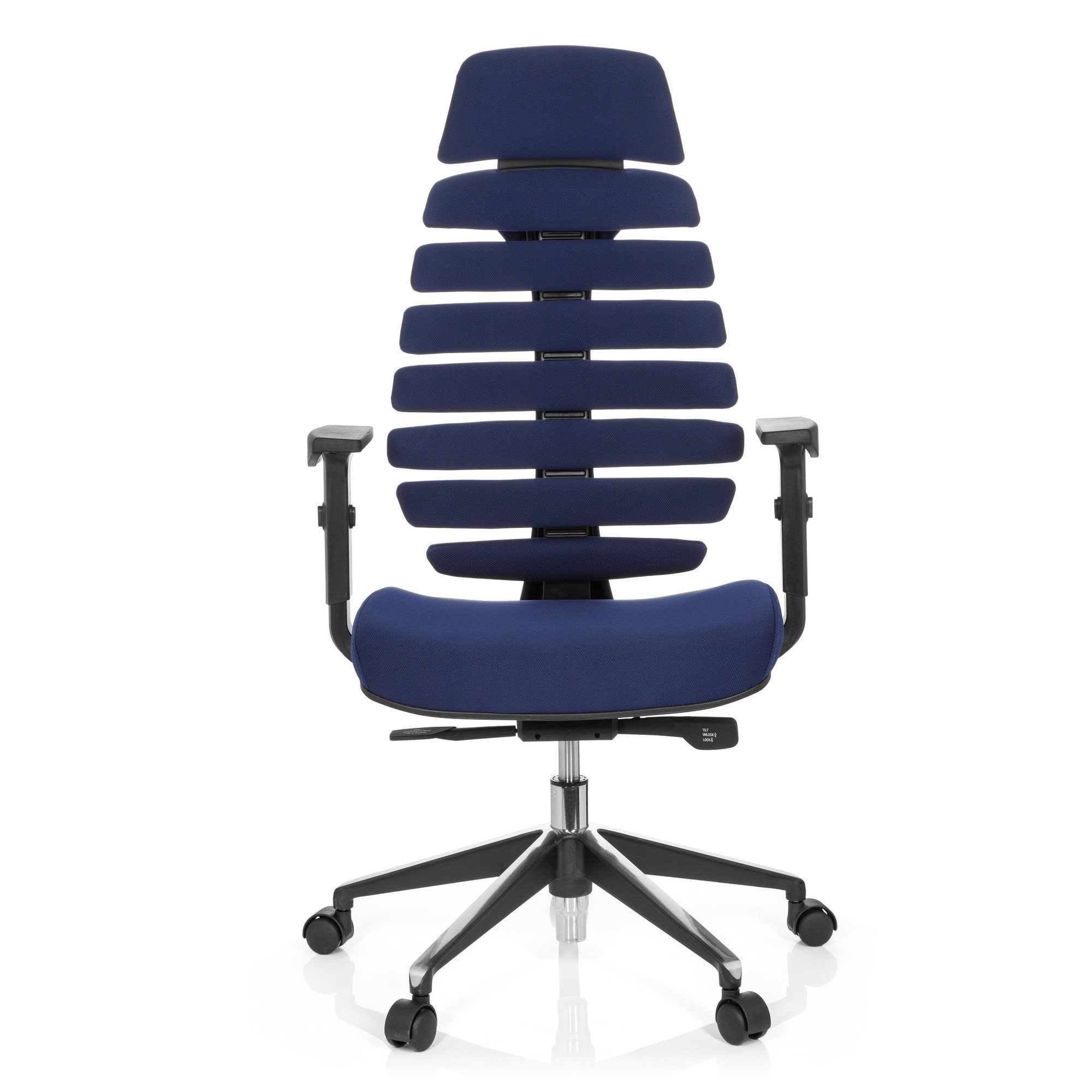 hjh OFFICE Drehstuhl Profi Bürostuhl ERGO LINE II PRO Stoff (1 St), Schreibtischstuhl ergonomisch Blau