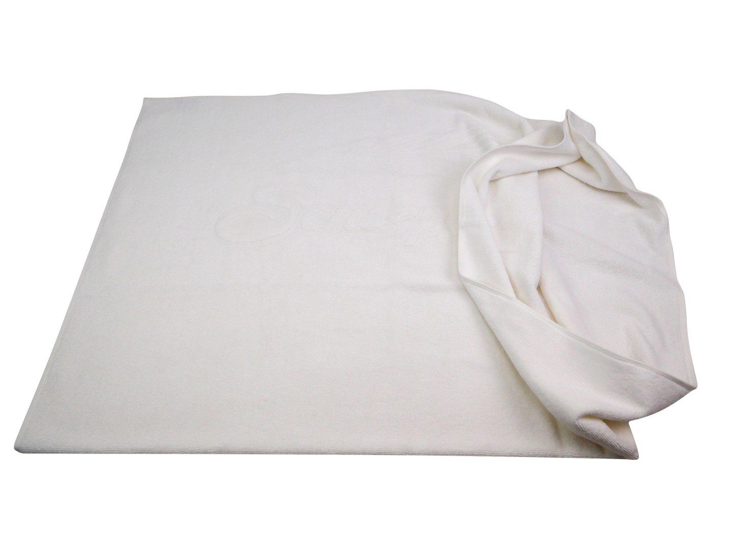 Sensepura Sauna-Aufgussset Wedeltuch für Sauna Frottee weiß 90x65 cm (1-tlg) für Wedeltechniken in der Sauna