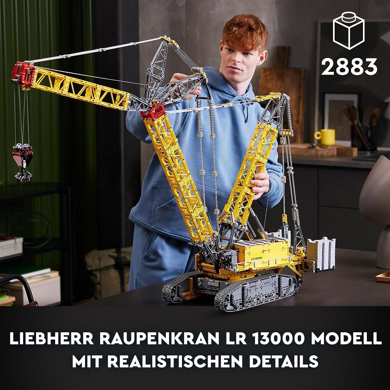 LEGO® Technic 42146 Liebherr LR 13000 Raupenkran 42146 Spielbausteine, (2883 St) – Bild 2 von 5