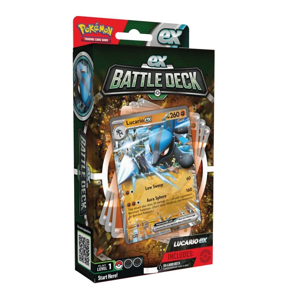 POKÉMON Sammelkarte Lucario-EX Kampfdeck 60 Karten Pokemon Sammel-Karten deutsch