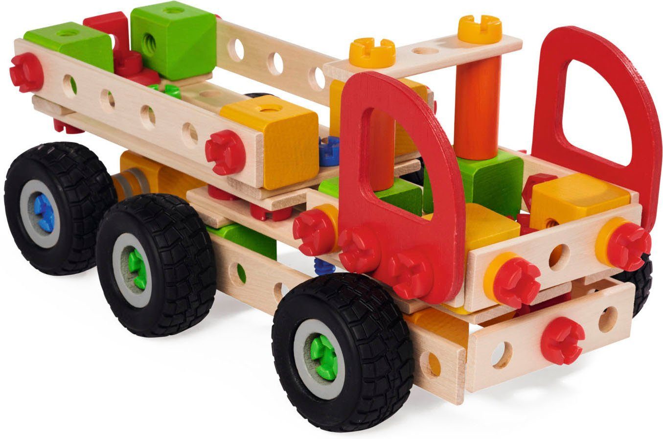 Eichhorn Constructor, LKWs Konstruktionsspielsteine, (135 St), Made in Germany