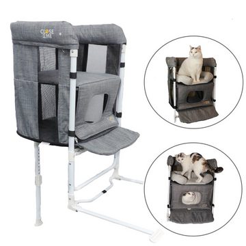 Eichhorn Kinderwagen Katzenliege Close2Me Kitty Katzen-Beistellbett, zur werkzeuglosen Montage an Bett und Polstermöbel
