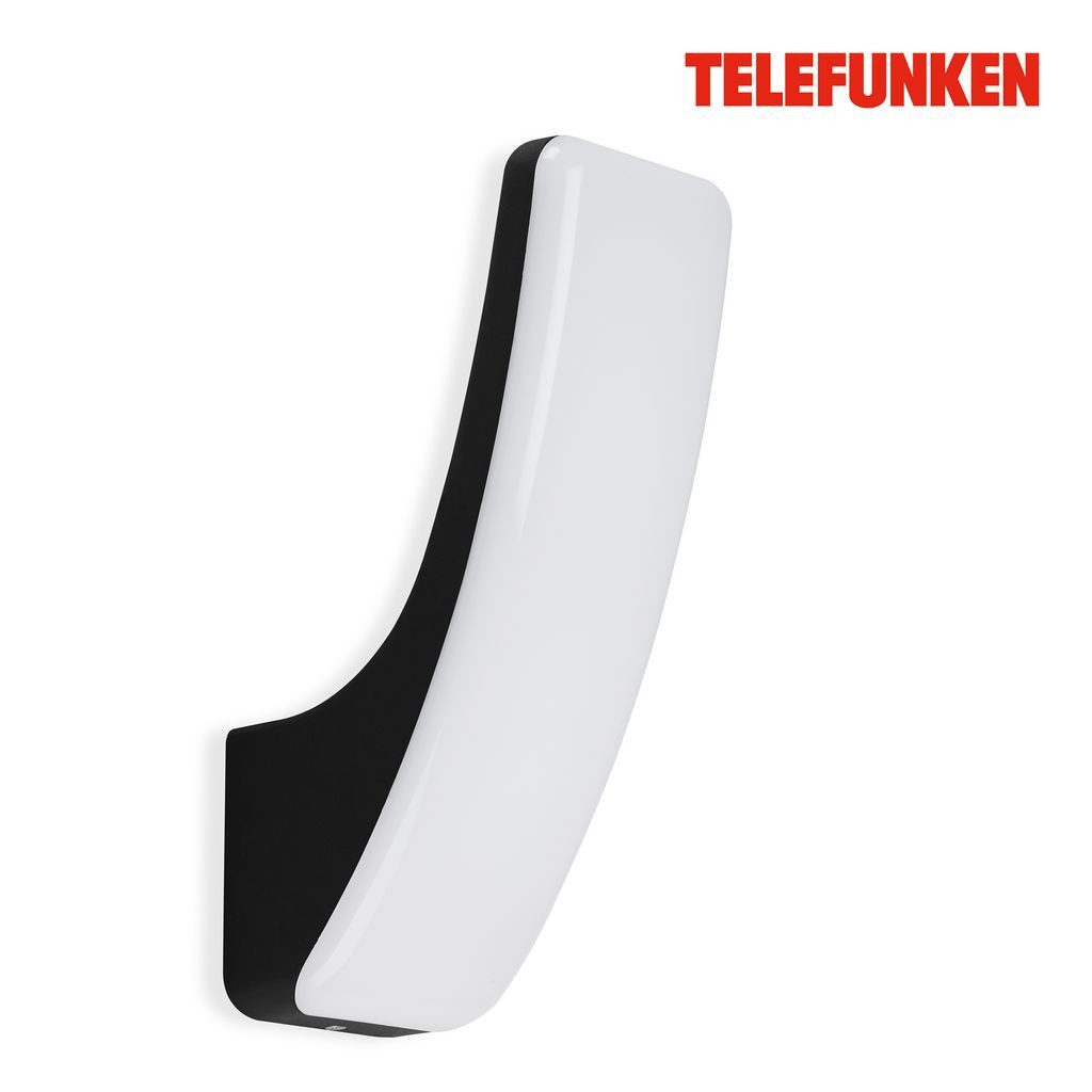 Telefunken Außen-Wandleuchte 311605TF, LED fest integriert, 2700K - Extra-Warmweiß, Wand Außenleuchte IP44 4000K 15W 1800lm