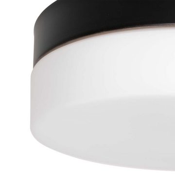 Steinhauer LIGHTING LED Deckenleuchte, Deckenlampe Deckenleuchte Badezimmerlampe schwarz weiß LED Badleuchte