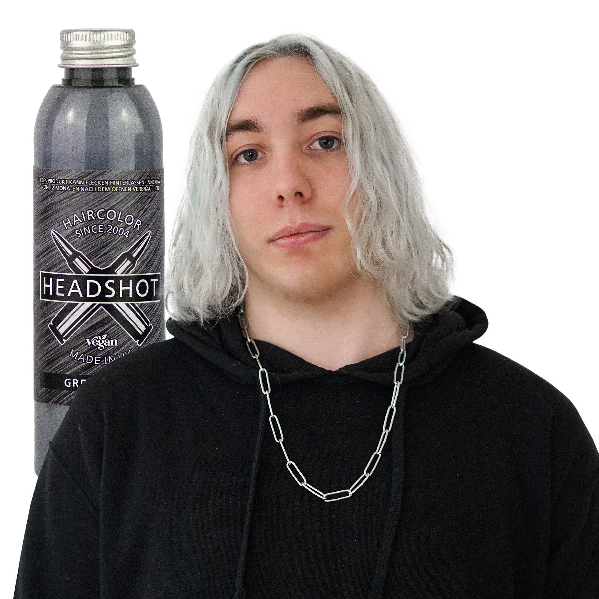 Headshot Hair Dye Haarfarbe Grey Skull