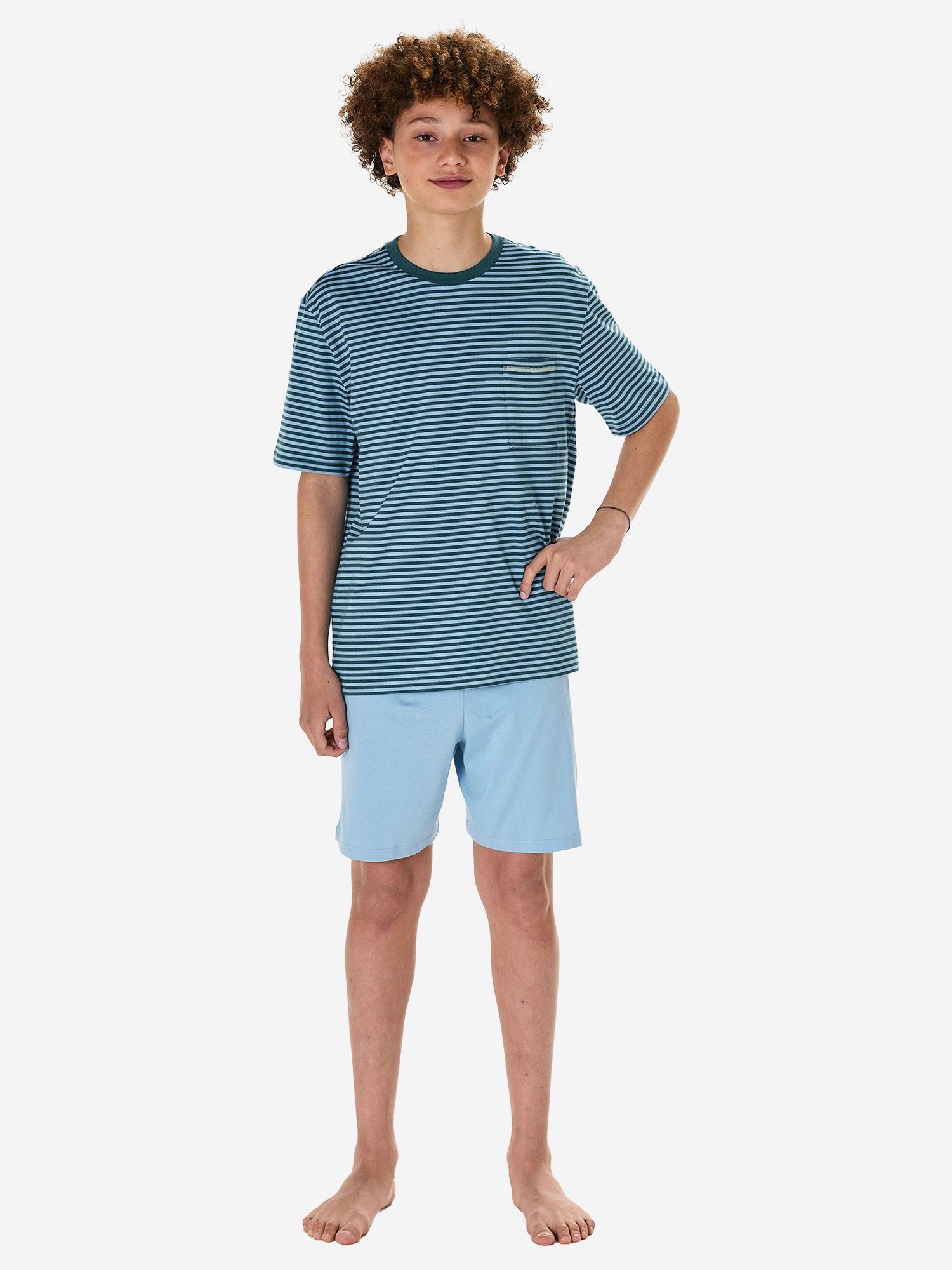 Schiesser Pyjama Nightwear (2 tlg) Schlafanzug, Pyjama Set, Nachtwäsche