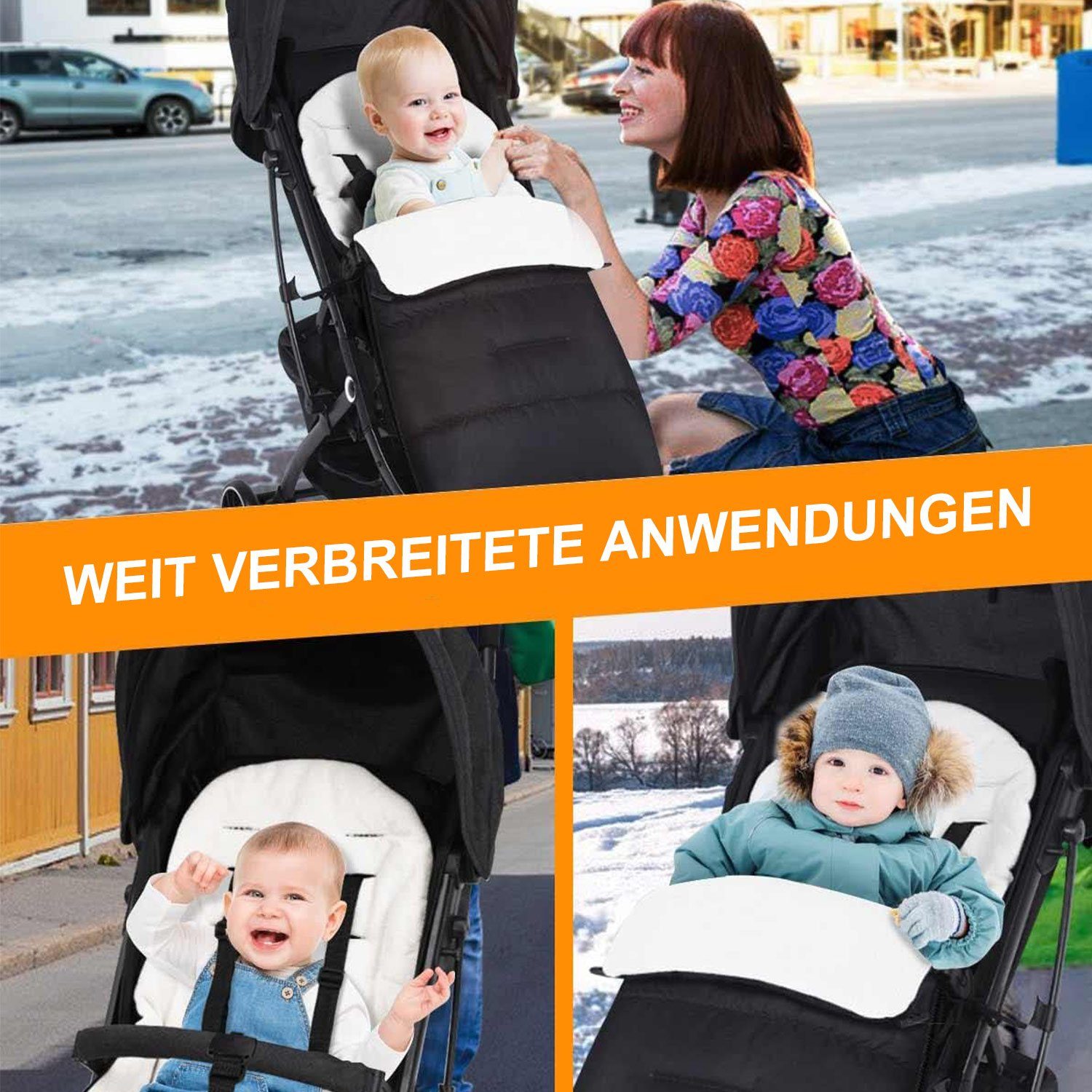 warm Babyschlafsack MAGICSHE Kinderwagen Wagensack Winterfusssack, fußsack