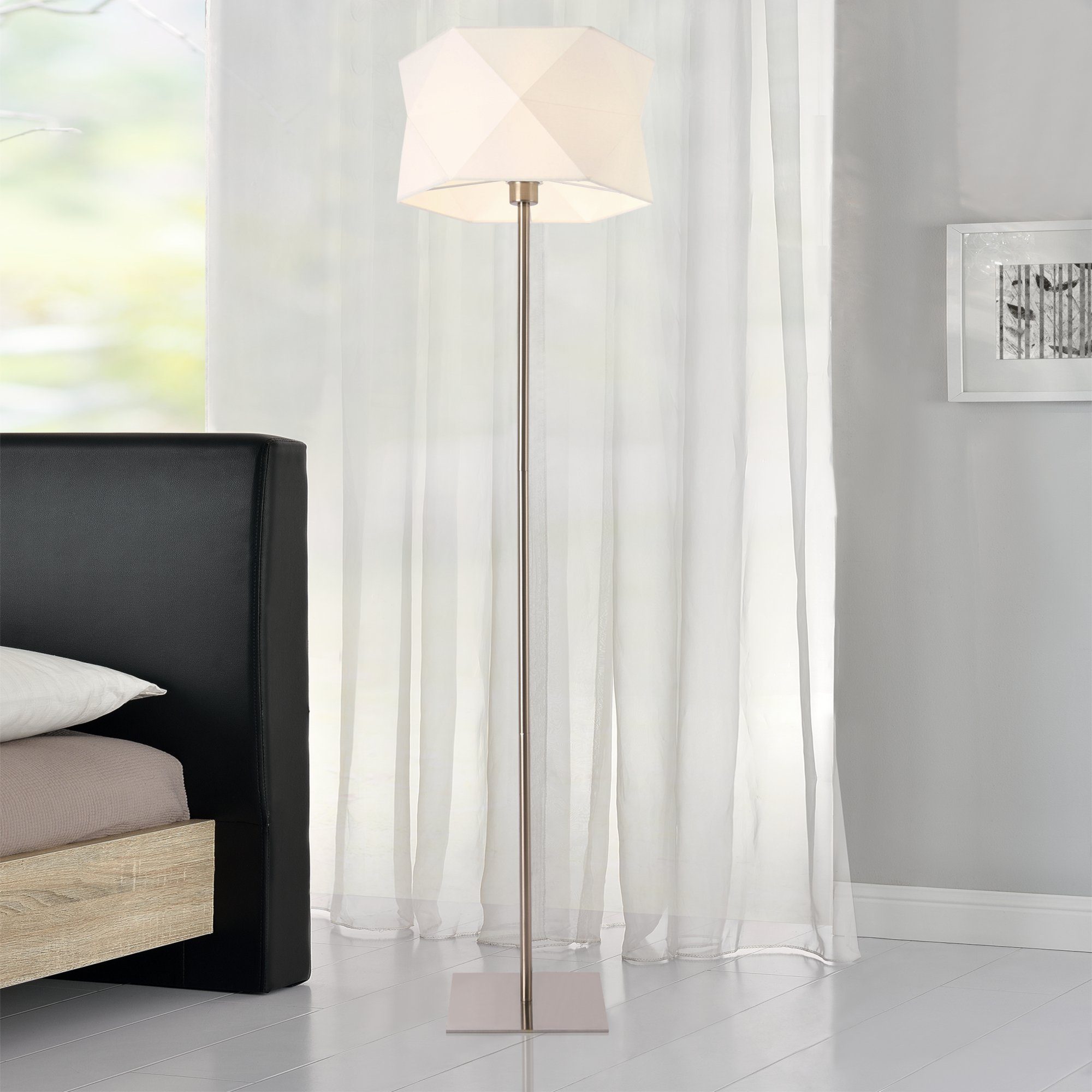 lux.pro Stehlampe, ohne Leuchtmittel, »Moss« Stehleuchte Design Lampe weiß