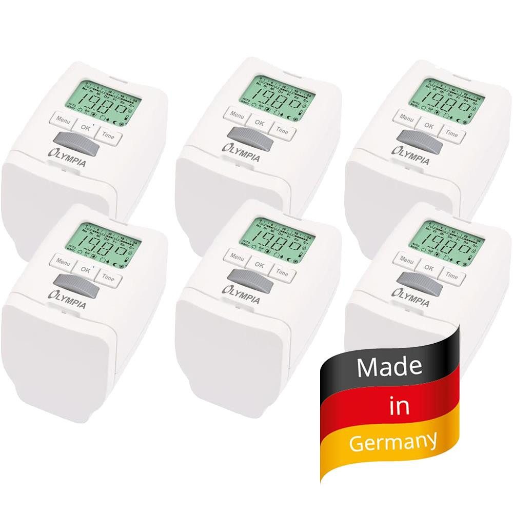 OLYMPIA OFFICE Heizkörperthermostat HT 430-22 6er Set Elektronisch Heizungs günstig online kaufen