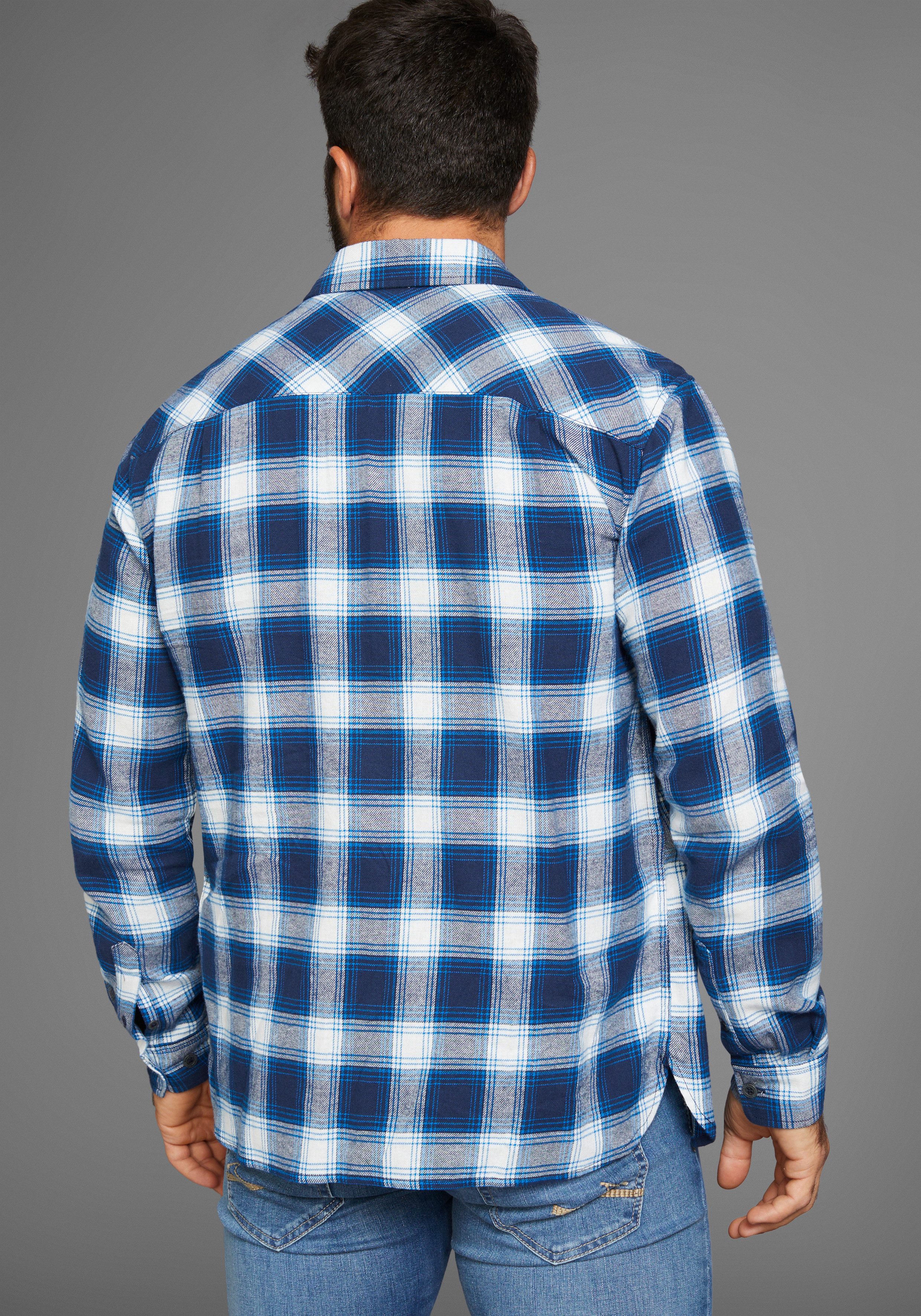 Man's World Flanellhemd mit Brusttaschen günstig online kaufen