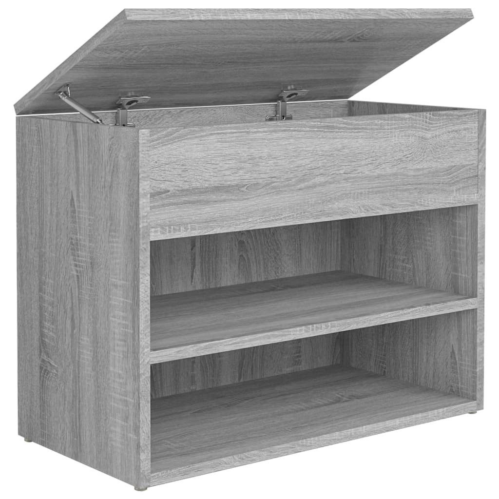 vidaXL Schuhschrank 60 x 30 x 45 cm Schuhregal Schuhschrank Schuhbank Grau Sonoma 60x30x45