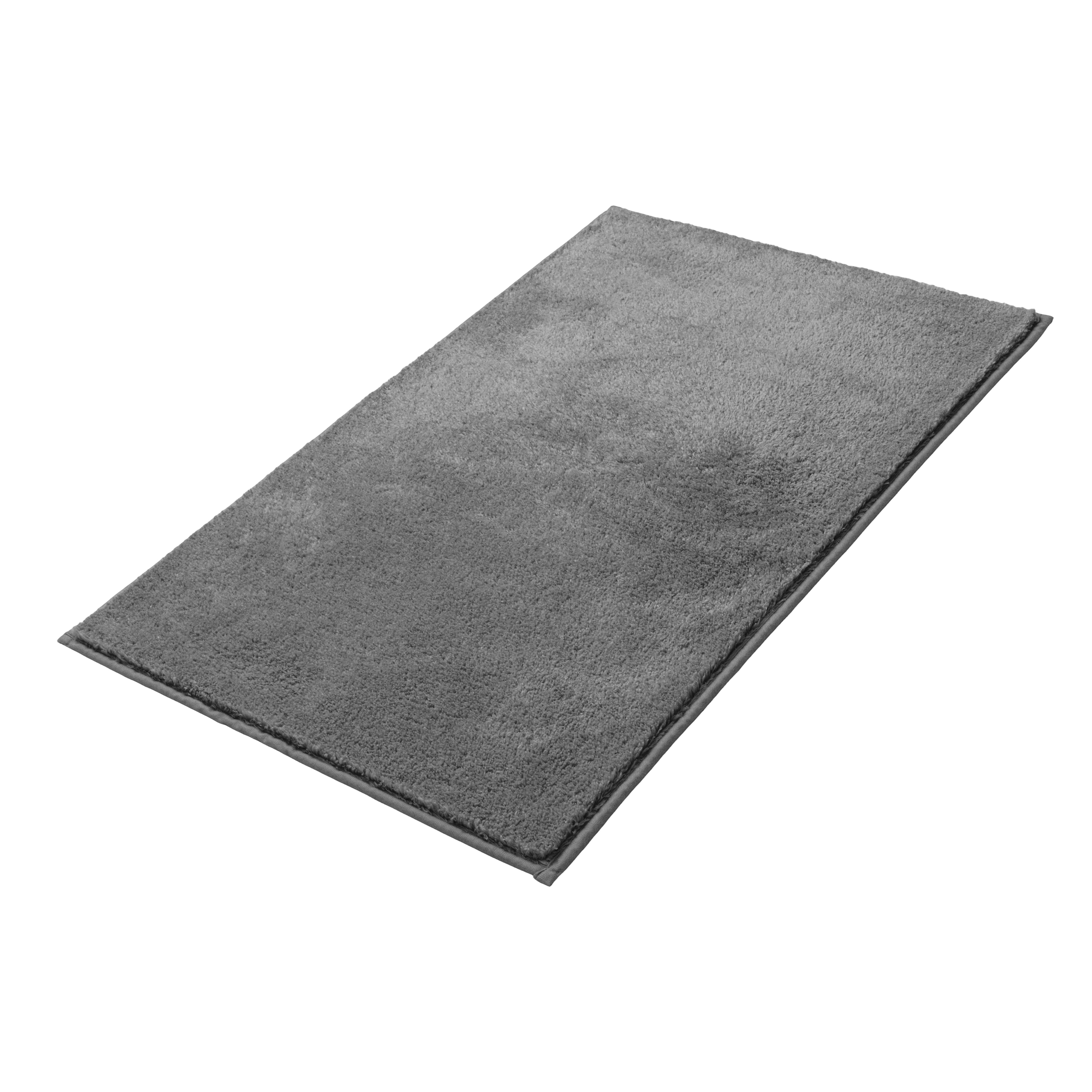 OTTO home Badematte Cali, Badvorleger, Badezimmer Teppich, Duschvorleger, Höhe 10 mm, rutschhemmend beschichtet, schnell trocknend, fußbodenheizungsgeeignet, Polyester, rechteckig, weich, Uni Farben, auch als Teppich erhältlich