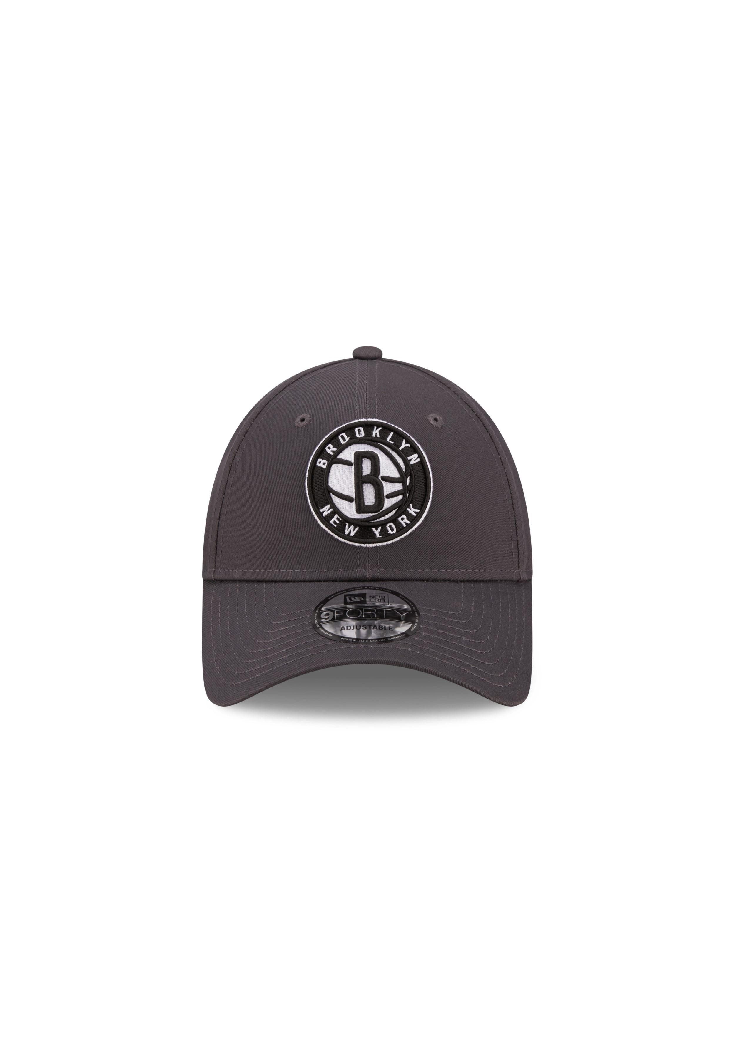 New Era Baseball Cap Brooklyn Nets NBA Essential Graphite 9Forty Adjustable Cap New Era (1-St)