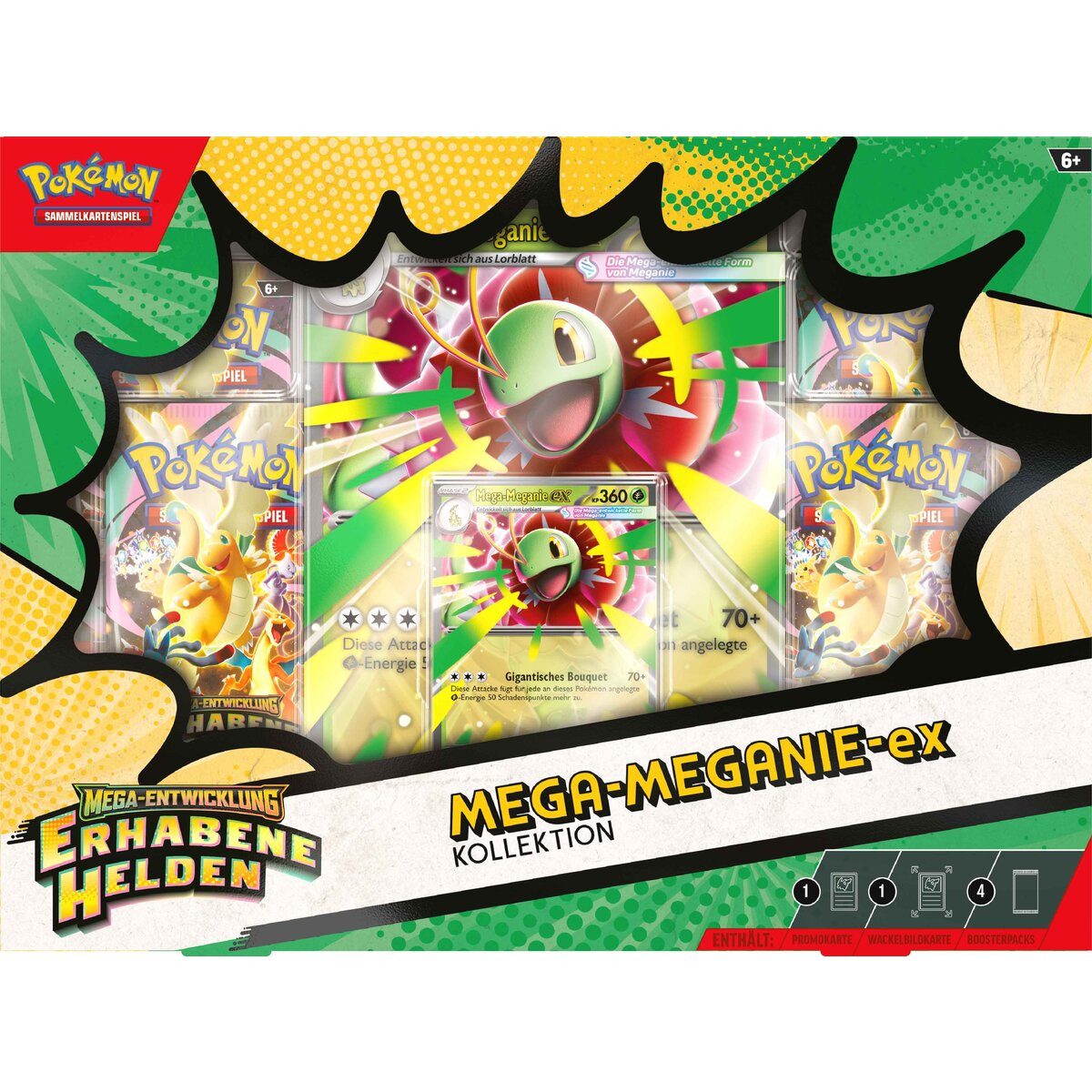 Amigo Spiel + Freizeit GmbH Sammelkarte Pokemon Mega-Entwicklung ex Kollektion, 3-fach sortiert – Bild 3 von 5