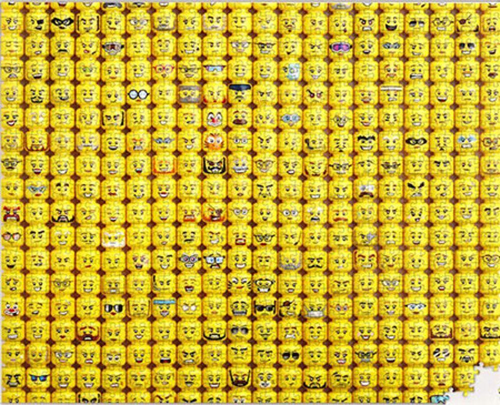 Chronicle Books Puzzle LEGO® Gesichter, Puzzleteile