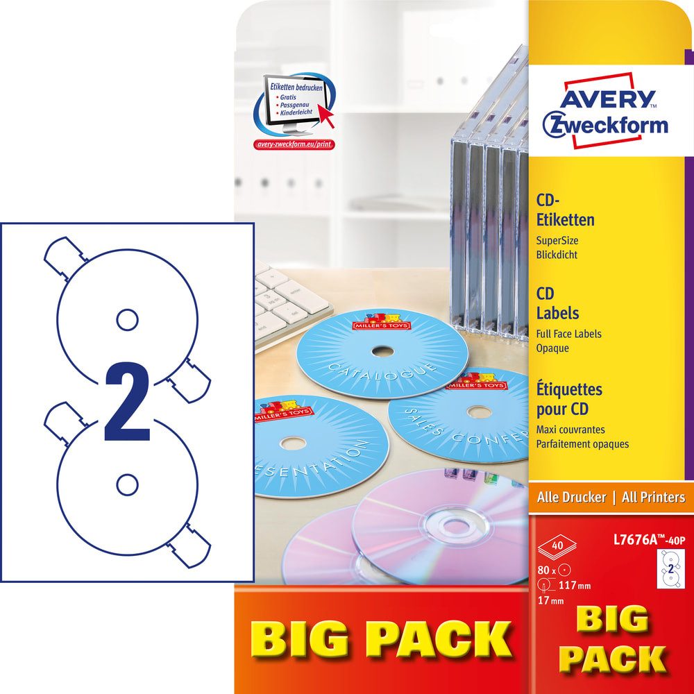 Avery Zweckform Etiketten