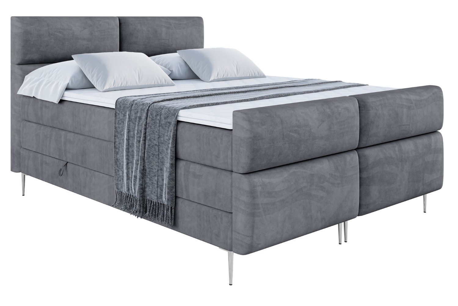 ALTDECOR Boxspringbett BOXI3-F-Z KING (Multipocket-Matratze H4, günstig online kaufen